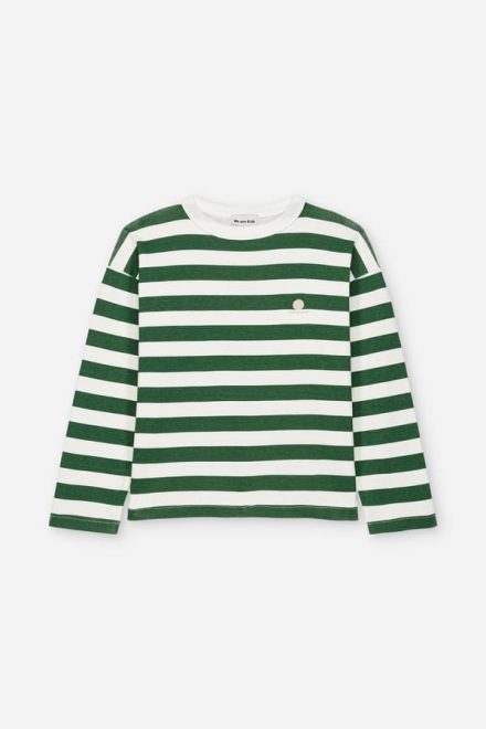 Top Dino Ribbed Green Stripes