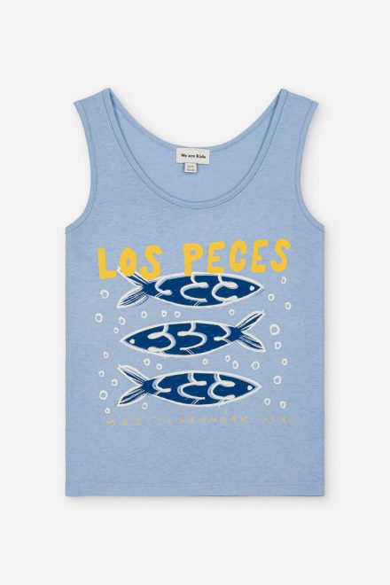 Debardeur marcel baby blue los peces