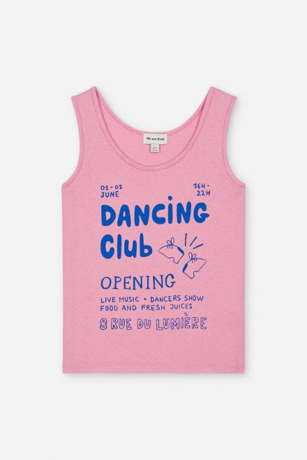 Debardeur marcel pink dancing