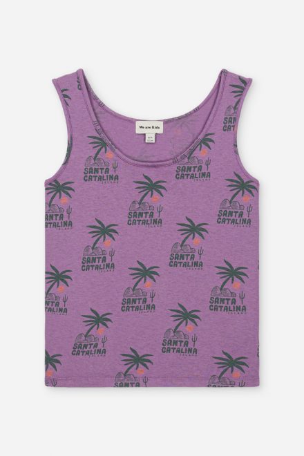 Debardeur marcel green palms