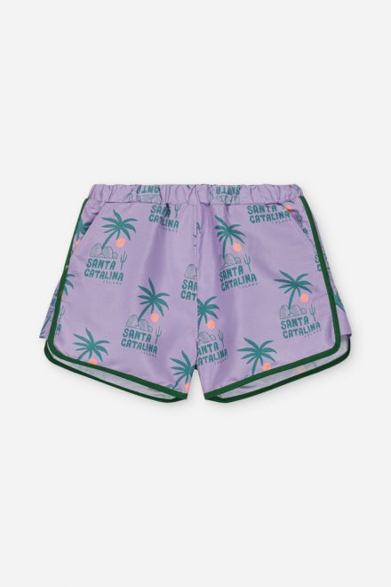 Short de bain carlo green palms